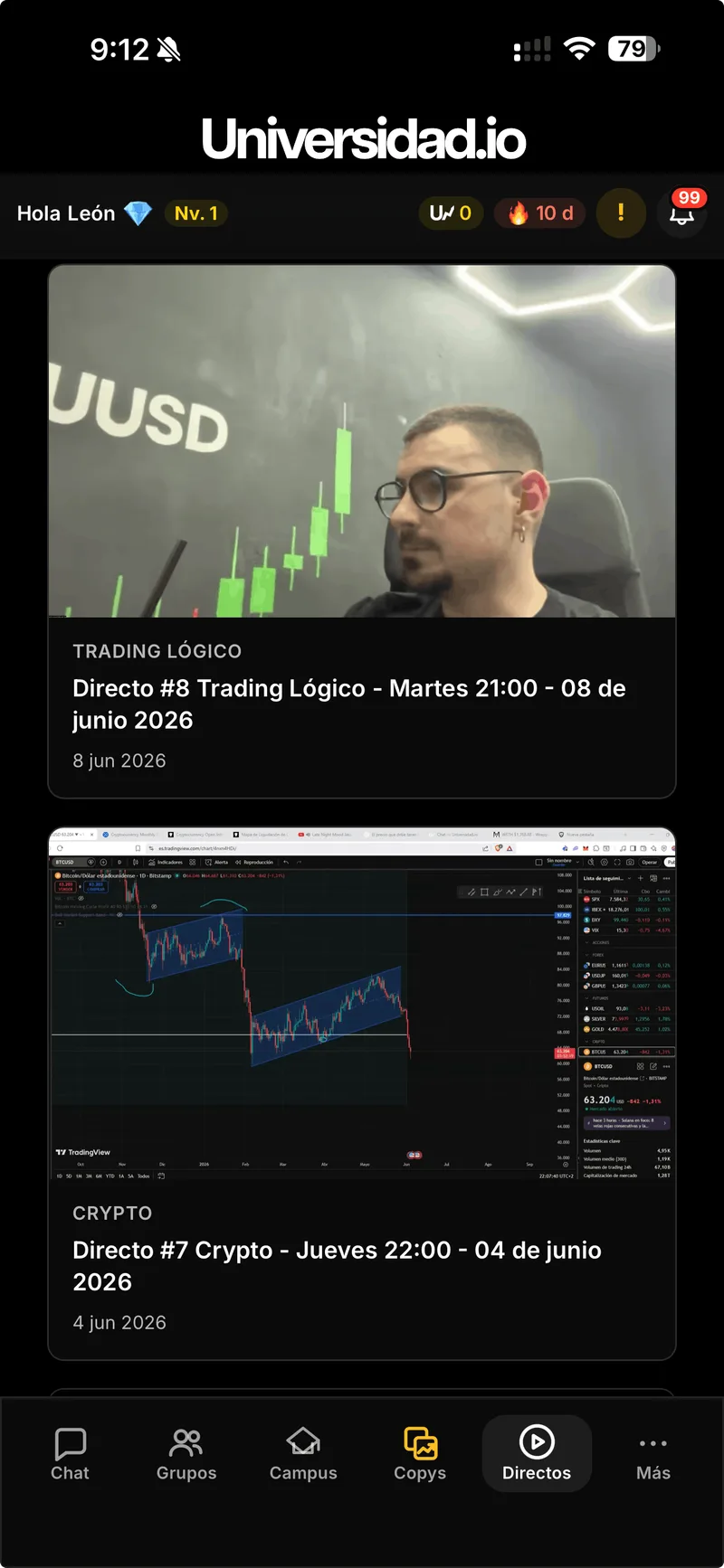 Directos en vivo con Lucio